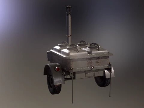 Military Field Kitchen 3D Model