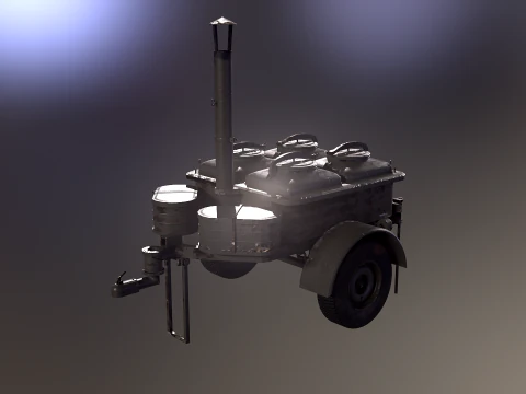 Military Field Kitchen 3D Model