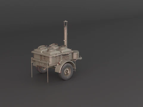 Military Field Kitchen 3D Model