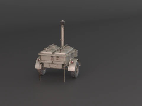 Military Field Kitchen 3D Model