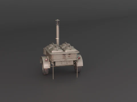 Military Field Kitchen 3D Model