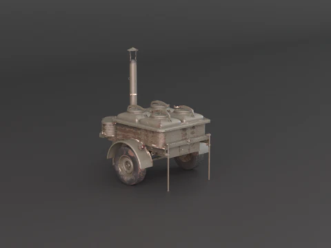 Military Field Kitchen 3D Model