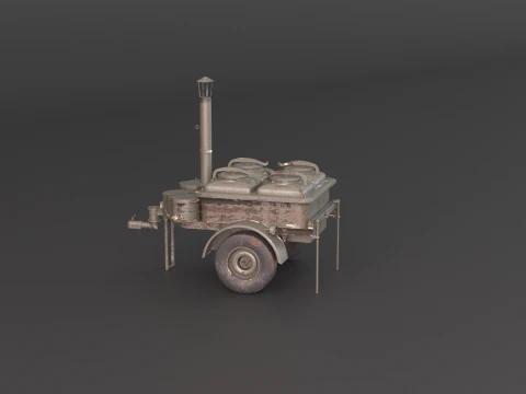 Military Field Kitchen 3D Model
