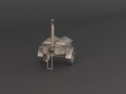 Military Field Kitchen 3D Model