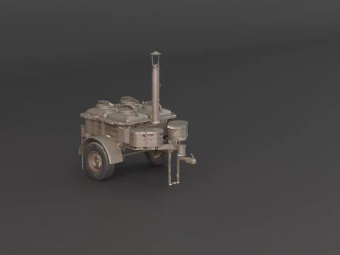 Military Field Kitchen 3D Model