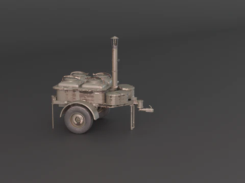 Military Field Kitchen 3D Model