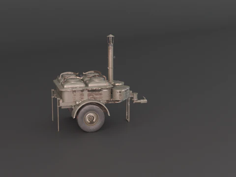 Military Field Kitchen 3D Model