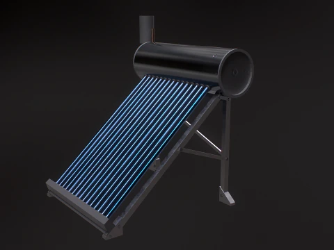 Panel słoneczny do podgrzewania wody Model 3D