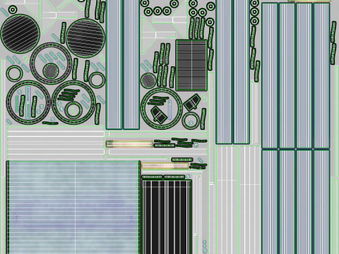 Panel słoneczny do podgrzewania wody Model 3D
