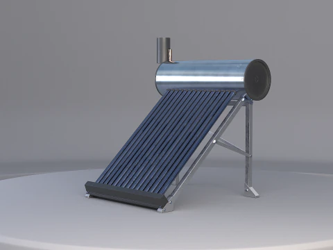 Panel słoneczny do podgrzewania wody Model 3D