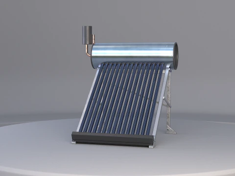 Panel słoneczny do podgrzewania wody Model 3D