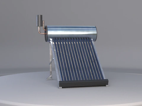 Panel słoneczny do podgrzewania wody Model 3D