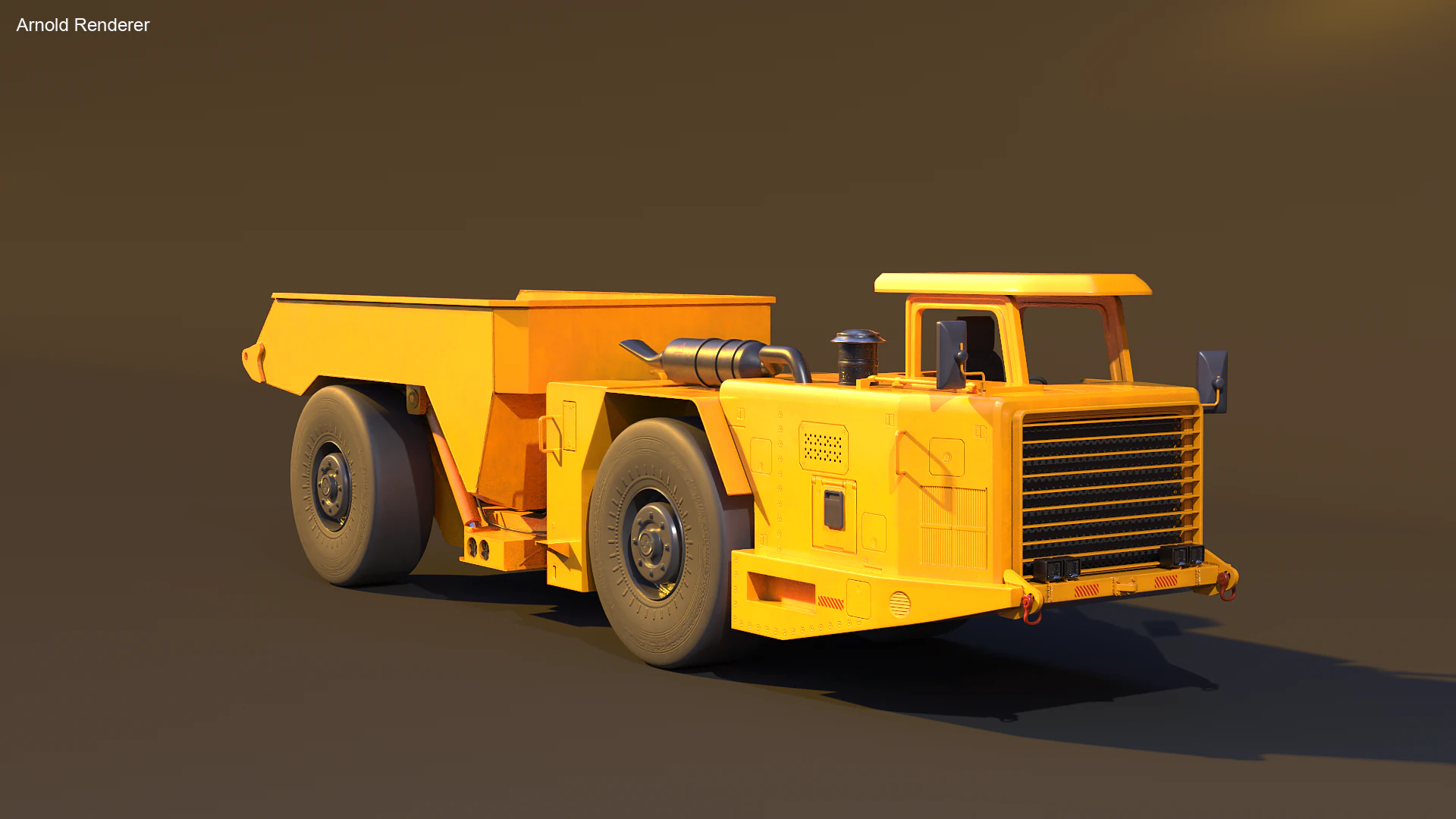 Truk Tambang Artikulasi Modern Model 3D .c4d .max .obj .3ds .fbx .stl .blend