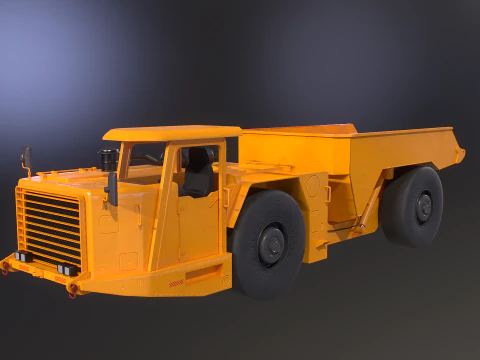 Truk Tambang Artikulasi Modern Model 3D