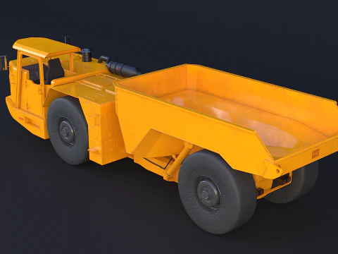 Truk Tambang Artikulasi Modern Model 3D