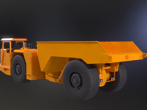 Truk Tambang Artikulasi Modern Model 3D