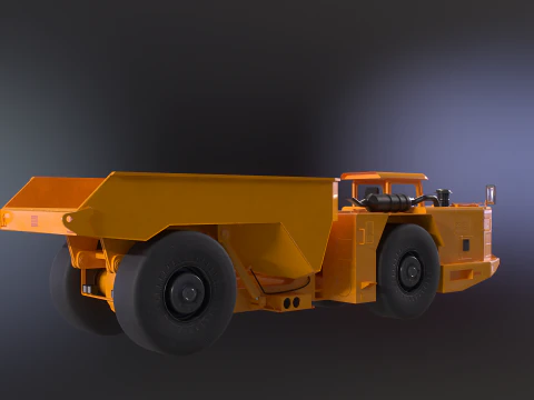 Truk Tambang Artikulasi Modern Model 3D