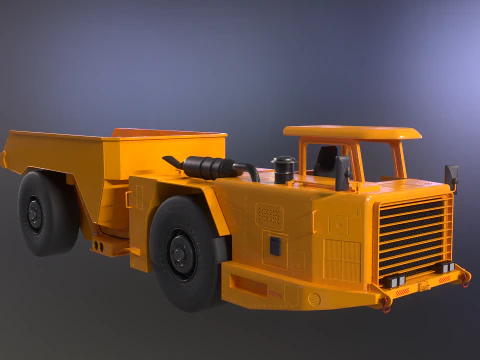 Truk Tambang Artikulasi Modern Model 3D