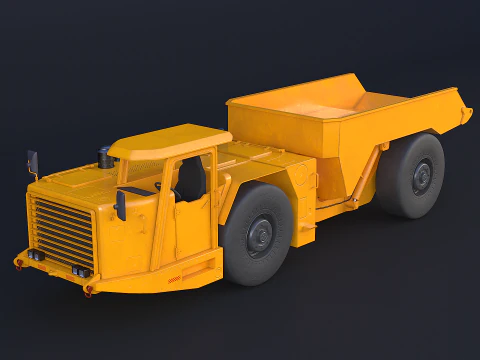 Truk Tambang Artikulasi Modern Model 3D