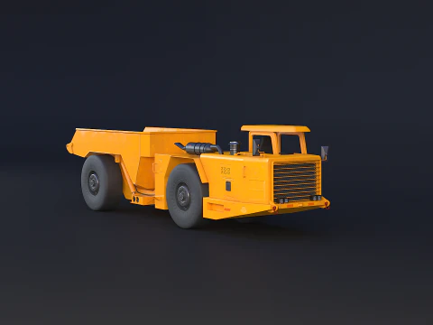 Truk Tambang Artikulasi Modern Model 3D