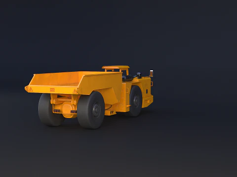 Truk Tambang Artikulasi Modern Model 3D