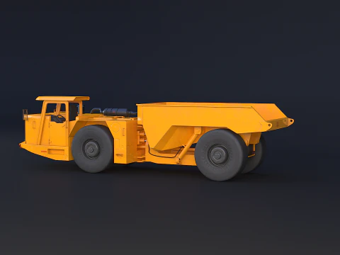 Truk Tambang Artikulasi Modern Model 3D