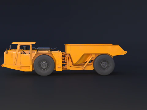 Truk Tambang Artikulasi Modern Model 3D