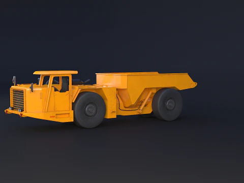 Truk Tambang Artikulasi Modern Model 3D