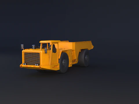 Truk Tambang Artikulasi Modern Model 3D