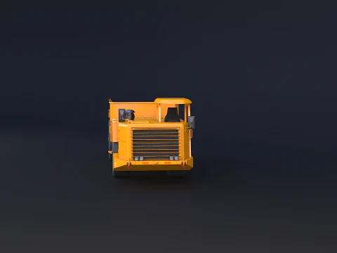 Truk Tambang Artikulasi Modern Model 3D