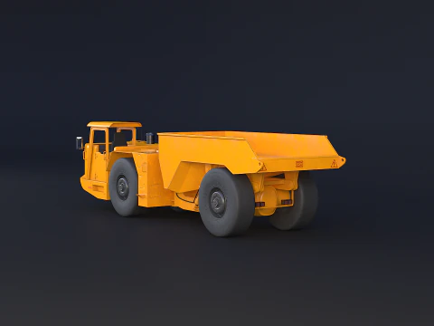 Truk Tambang Artikulasi Modern Model 3D