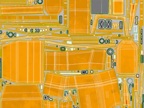 Truk Tambang Artikulasi Modern Model 3D