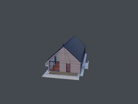 Modern Barn Style House 3D Model