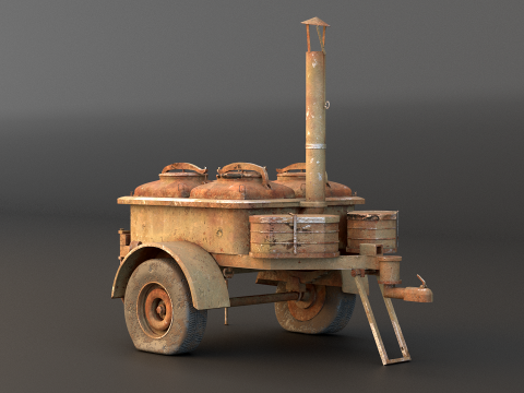 老陆军野战厨房 3D 模型