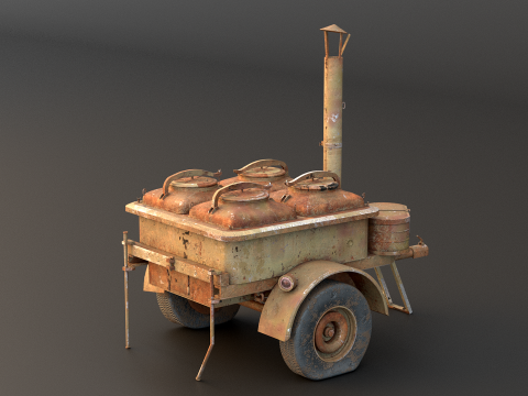 老陆军野战厨房 3D 模型