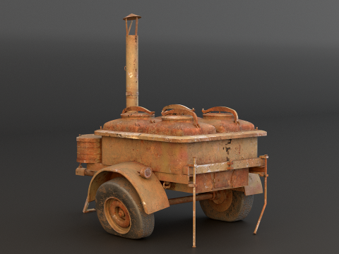 老陆军野战厨房 3D 模型