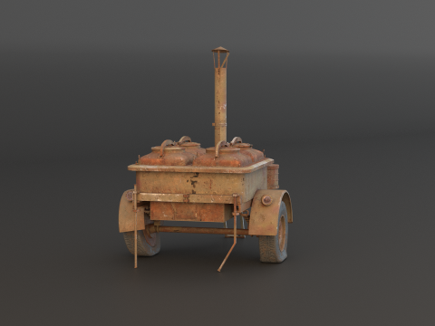 老陆军野战厨房 3D 模型