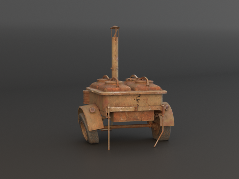 老陆军野战厨房 3D 模型