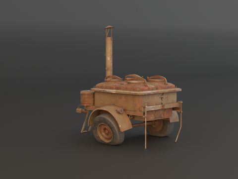老陆军野战厨房 3D 模型