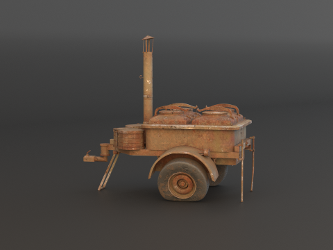 老陆军野战厨房 3D 模型