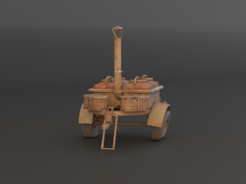 老陆军野战厨房 3D 模型
