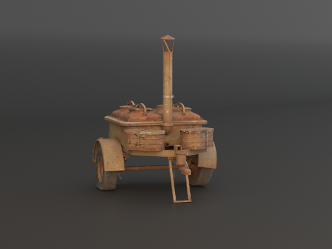 老陆军野战厨房 3D 模型