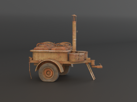 老陆军野战厨房 3D 模型