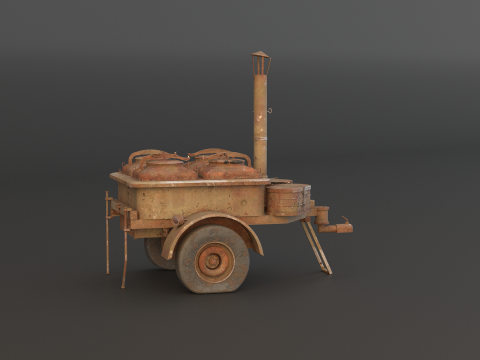 老陆军野战厨房 3D 模型