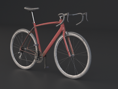 Vieux v&eacute;lo de route g&eacute;n&eacute;rique Modèle 3D