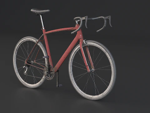 Old Generic Road Bicycle 3D Model