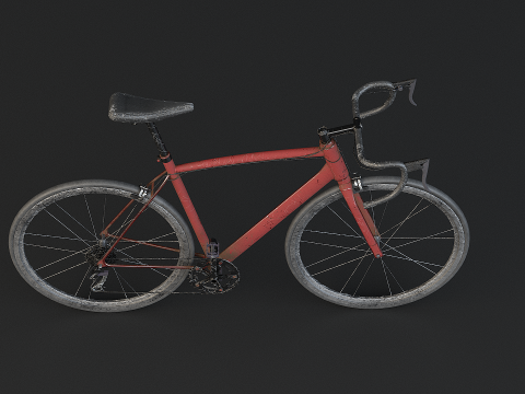 Vieux v&eacute;lo de route g&eacute;n&eacute;rique Modèle 3D