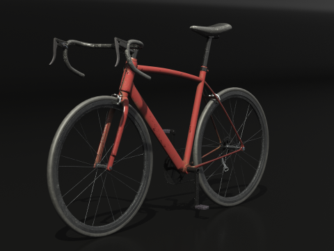Vieux v&eacute;lo de route g&eacute;n&eacute;rique Modèle 3D