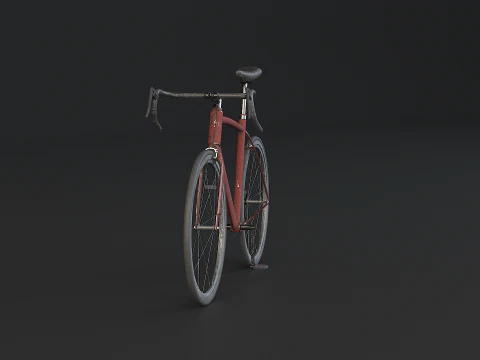 Old Generic Road Bicycle 3D Model