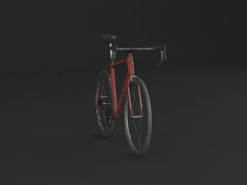 Old Generic Road Bicycle 3D Model
